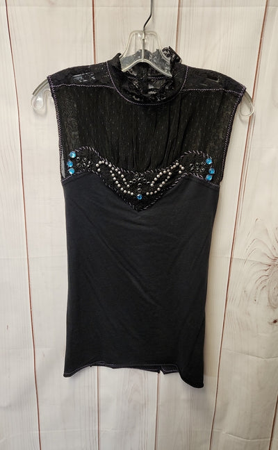 Free People Women's Size XS Black Lace Sleeveless Top