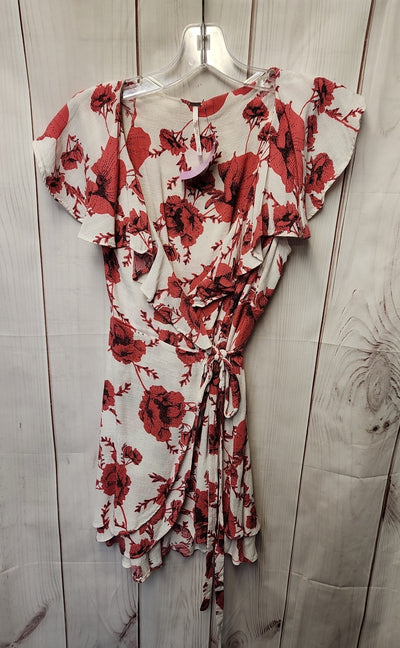 Free People Women's Size XS White & Pink Floral Dress