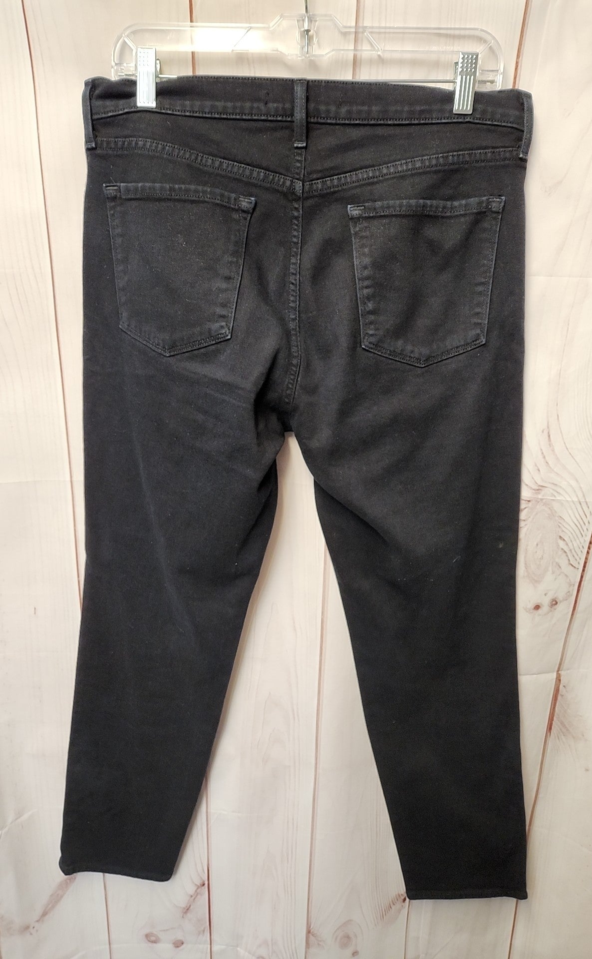 J Brand Women's Size 30 (9-10) Black Jeans Johnny Mid Rise Boy Fit