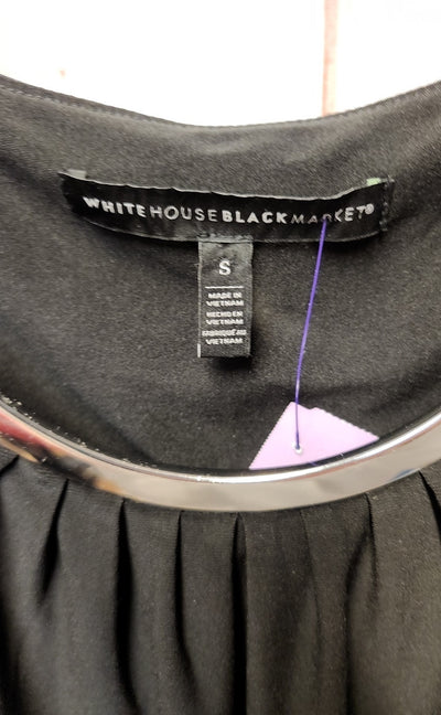 White House Black Market Women's Size S Black Sleeveless Top
