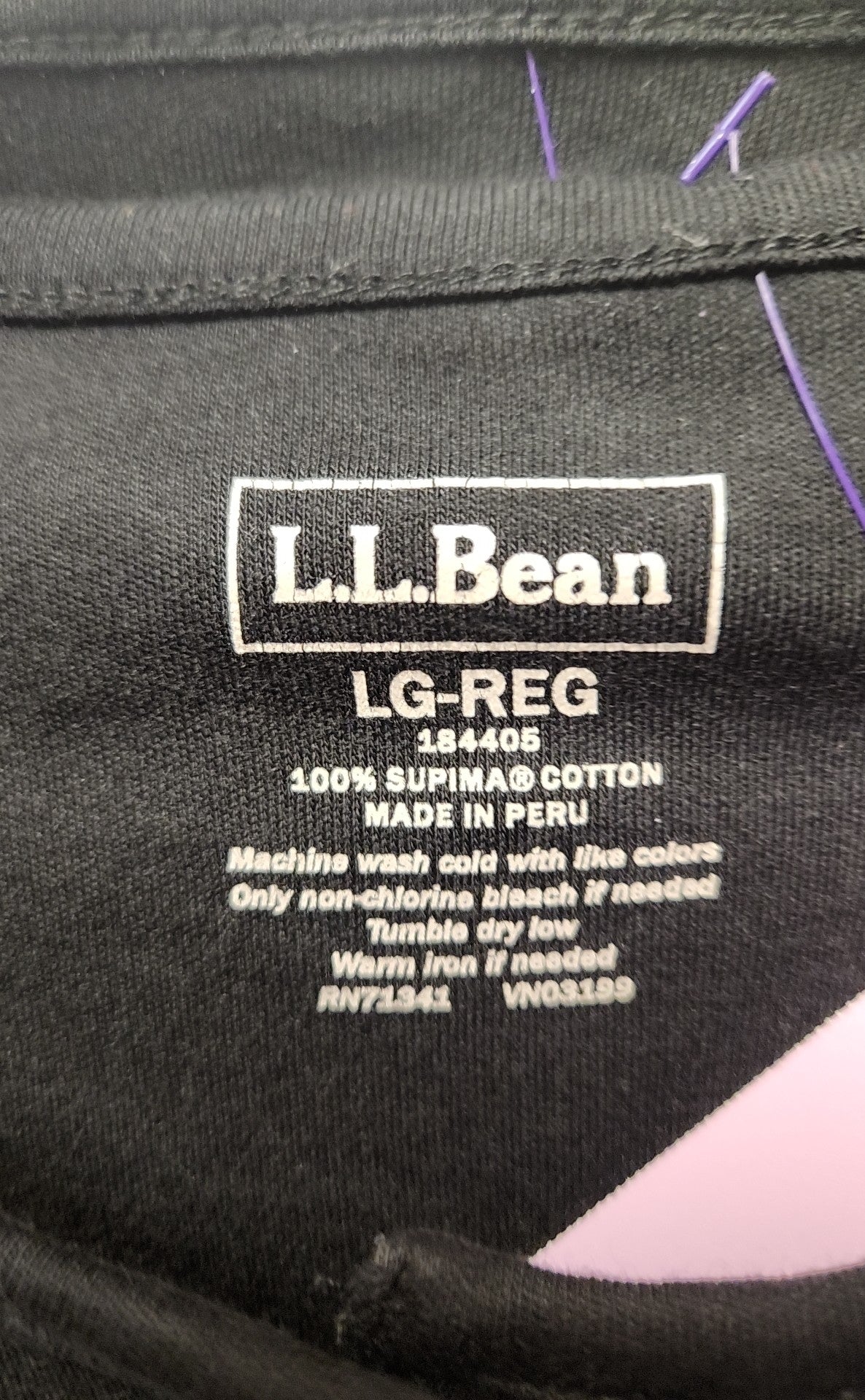 2PCS LL Bean Women's Size L Black Cardigan & Sleeveless Top Set