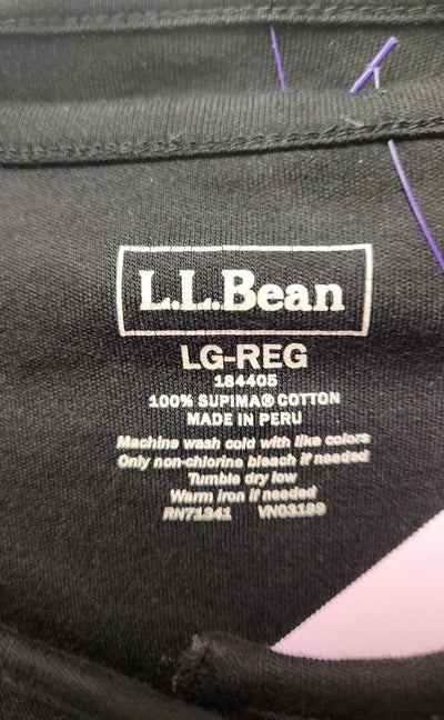 2PCS LL Bean Women's Size L Black Cardigan & Sleeveless Top Set