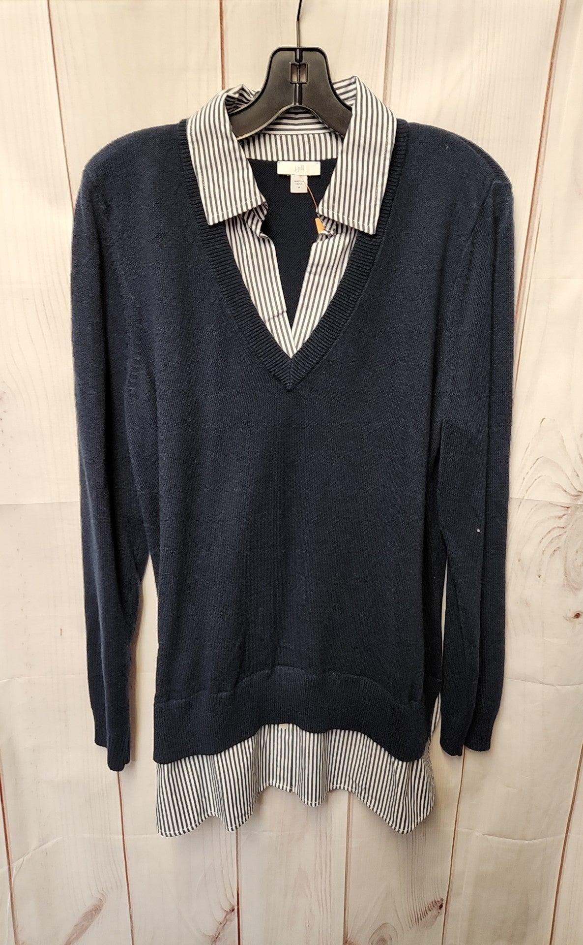 J Jill Women's Size M Navy Sweater