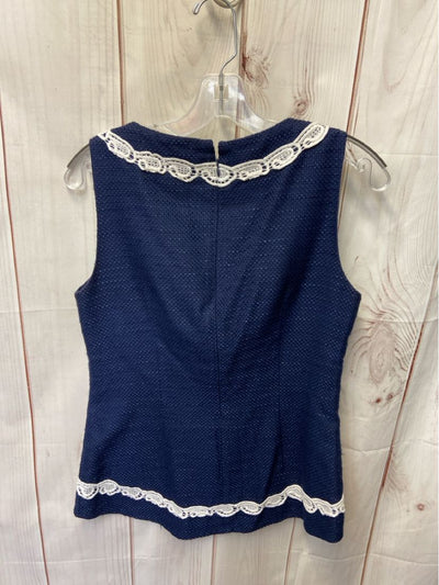Sail to Sable Women's Size S Navy Sleeveless Top