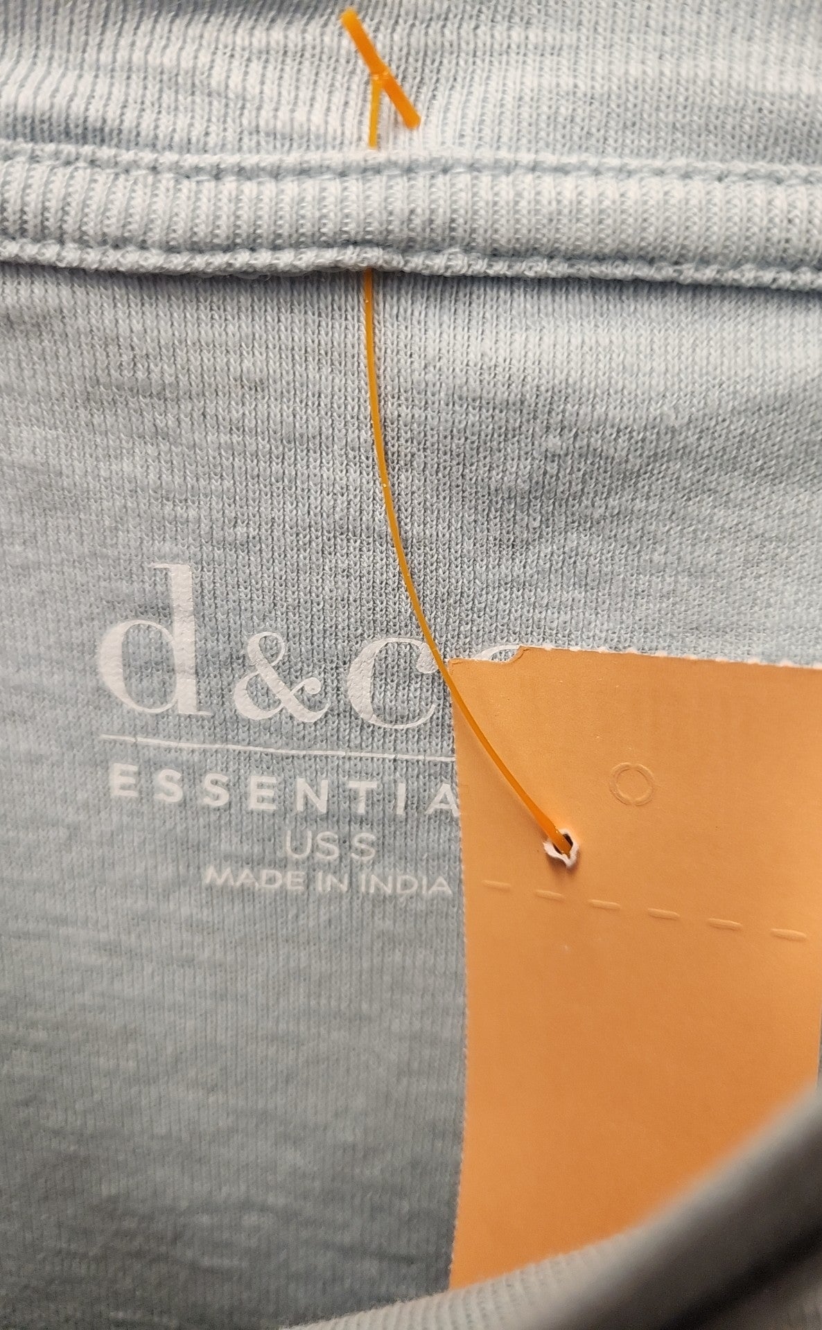 D & Co Women's Size S Light Blue 3/4 Sleeve Top