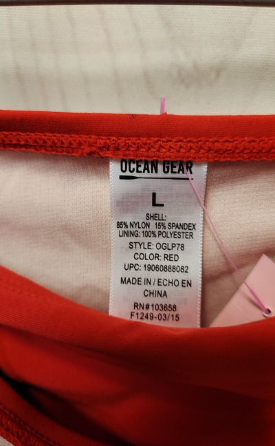 NWT Ocean Gear Women's Size L Red Bikini
