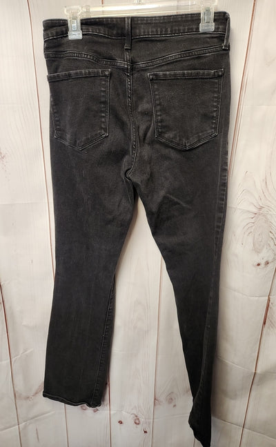 Old Navy Women's Size 31 (11-12) Black Jeans Mid Rise Kicker Boot Cut