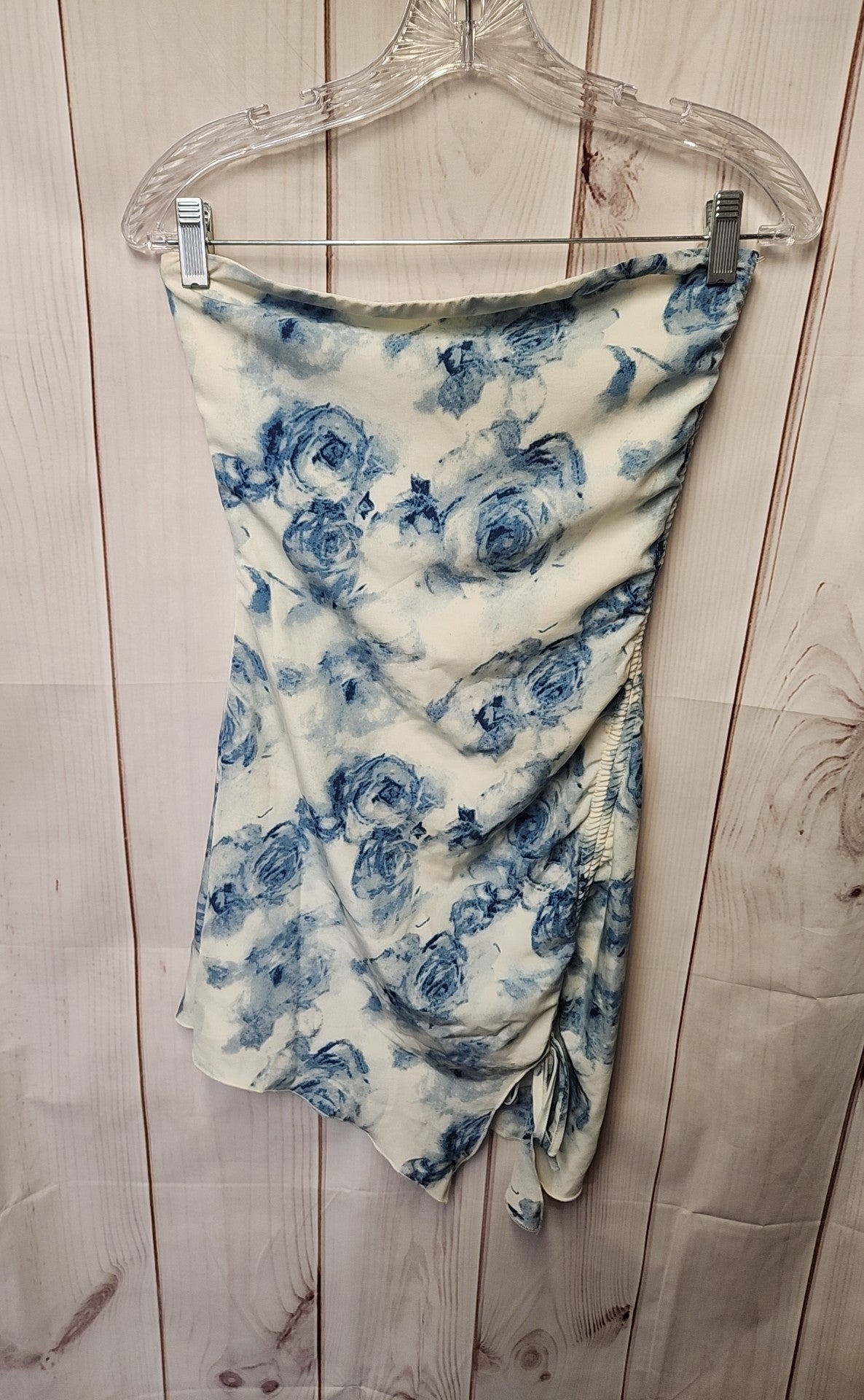 LA Hearts Women's Size XS White & Blue Floral Dress