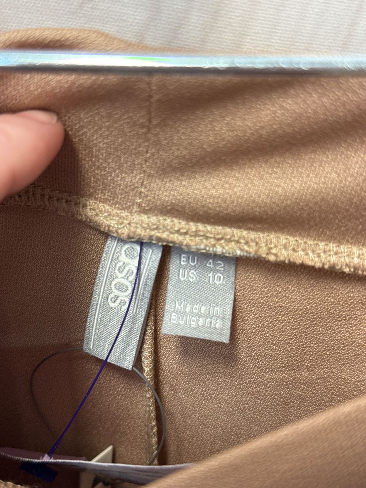 NWT Asos Women's Size 10 Tan Skirt