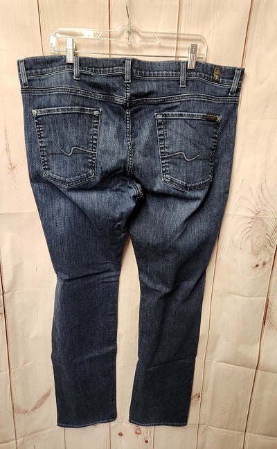 7 For All Mankind Men's Size 40 Blue Jeans Slimmy