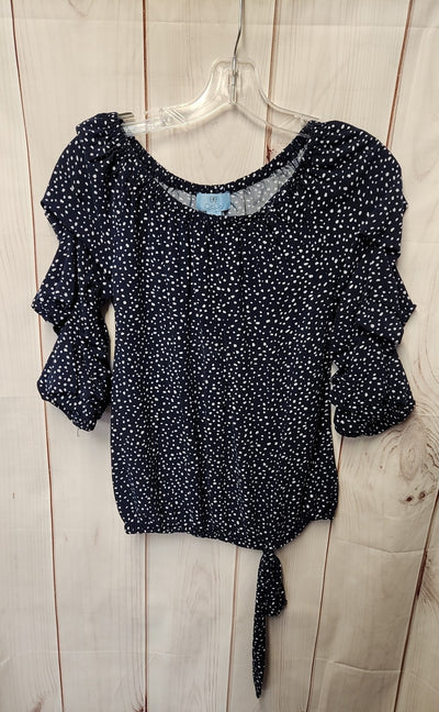 Cece Women's Size XS Navy 3/4 Sleeve Top