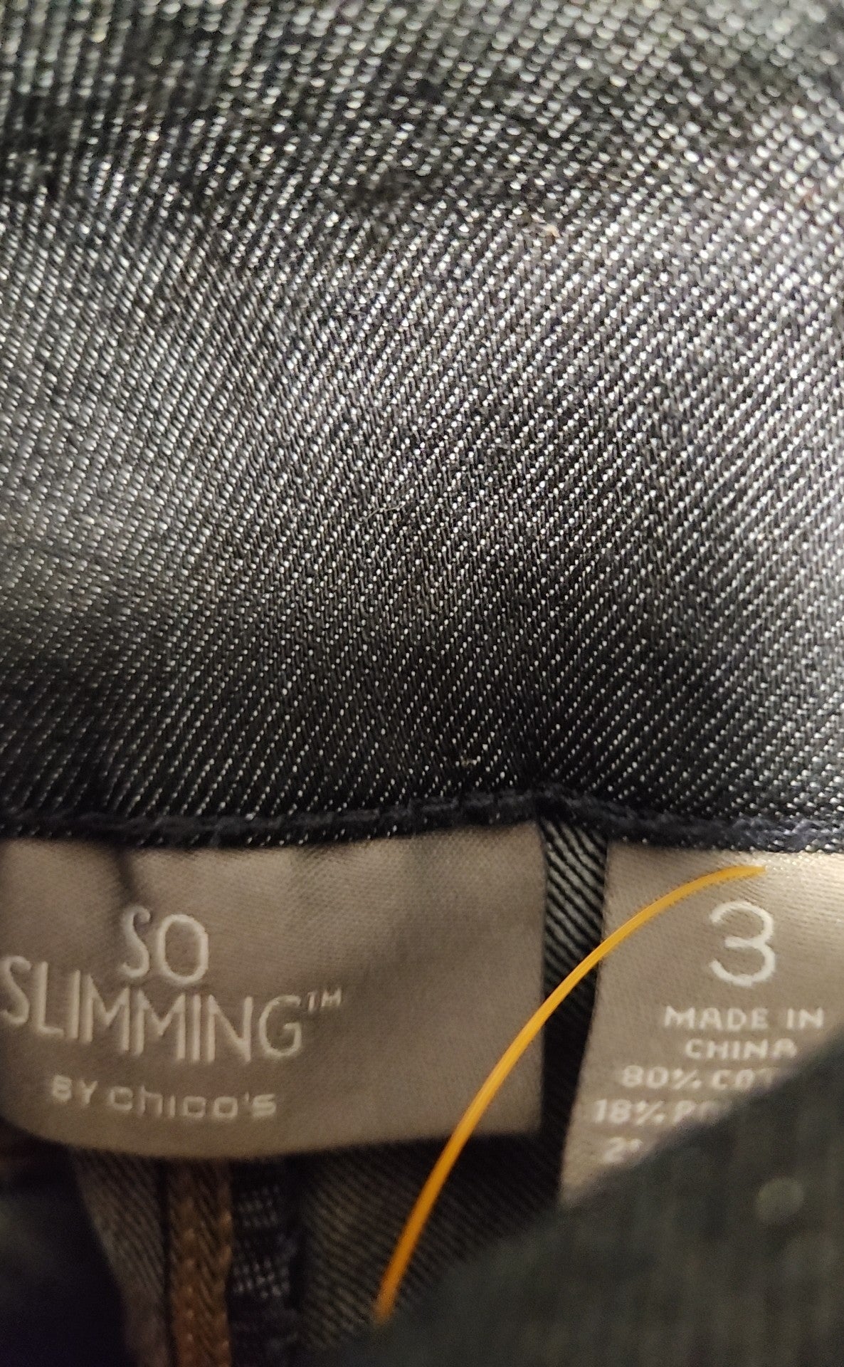 NWT Chico's Women's Size 3 = US 16 Blue Jeans So Slimming Legging