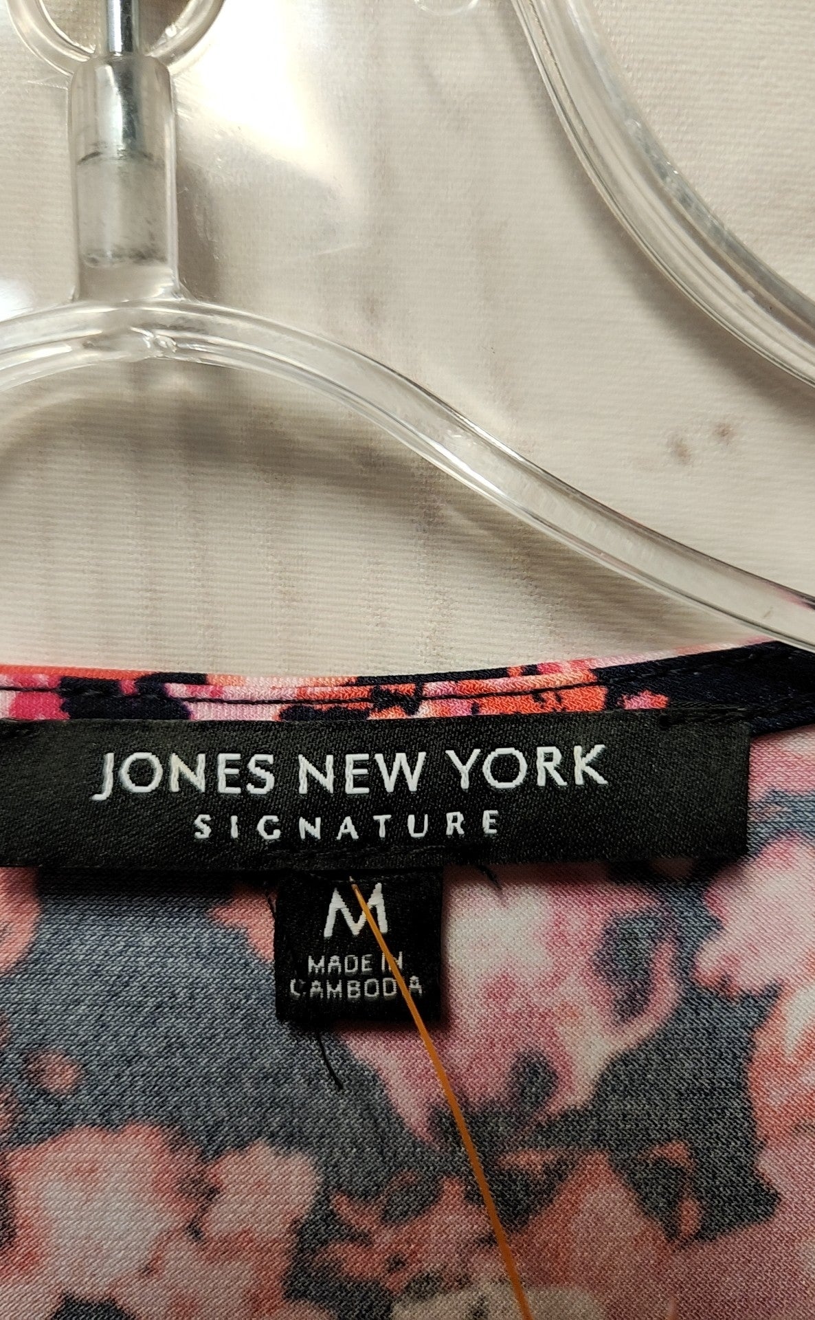 Jones New York Women's Size M Pink Floral Dress