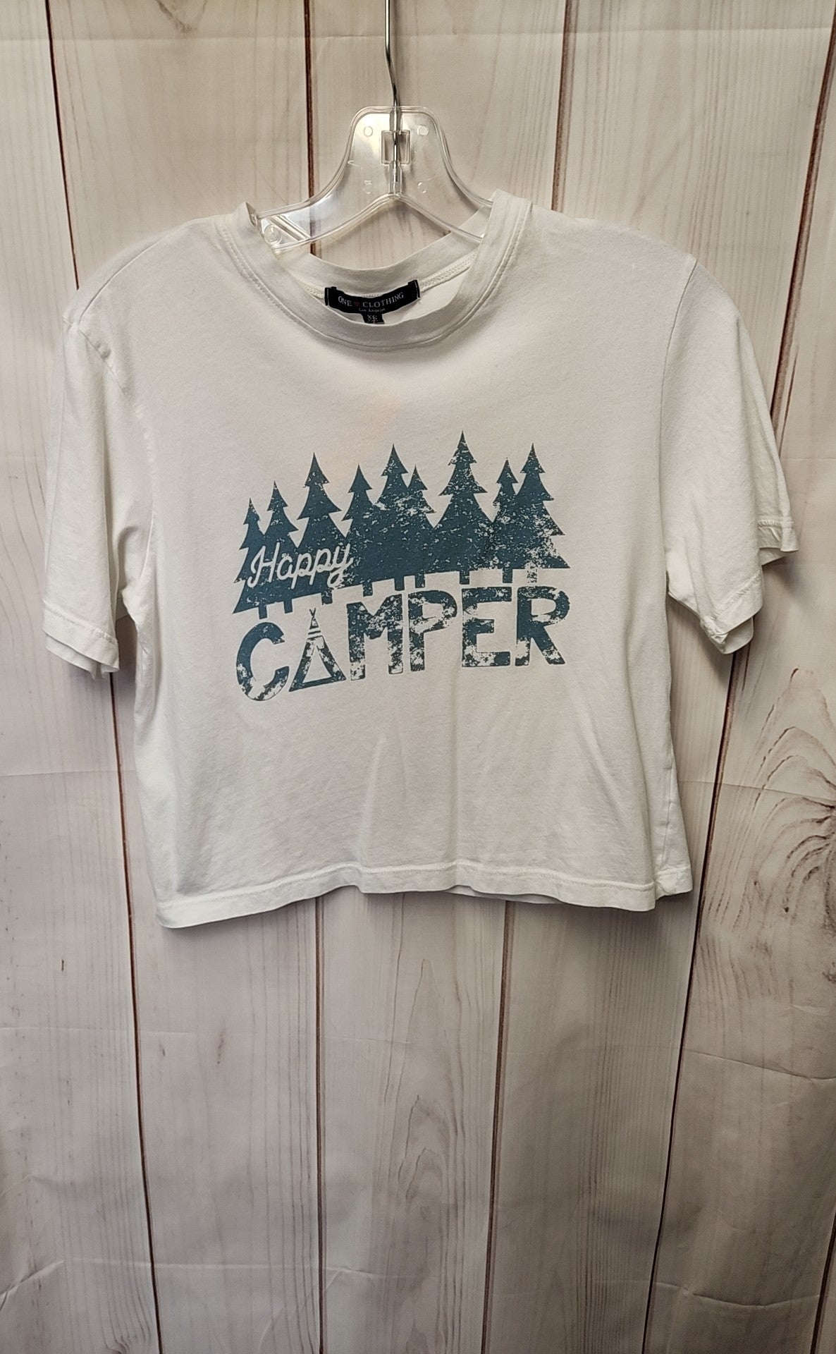 One Clothing Women's Size XS White Short Sleeve Top
