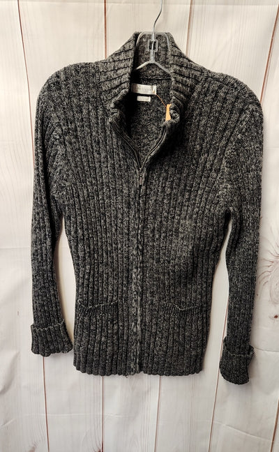 Van Heusen Men's Size L Gray Full Zip Sweater