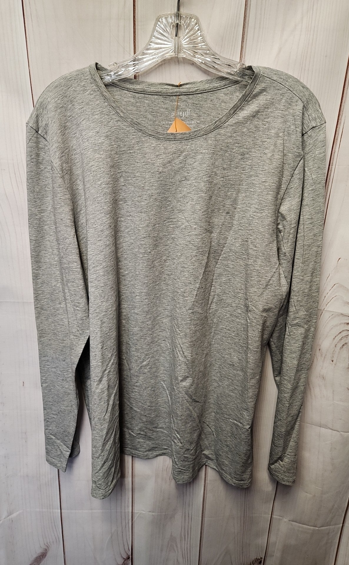 Pure Jill Women's Size XL Gray Long Sleeve Top