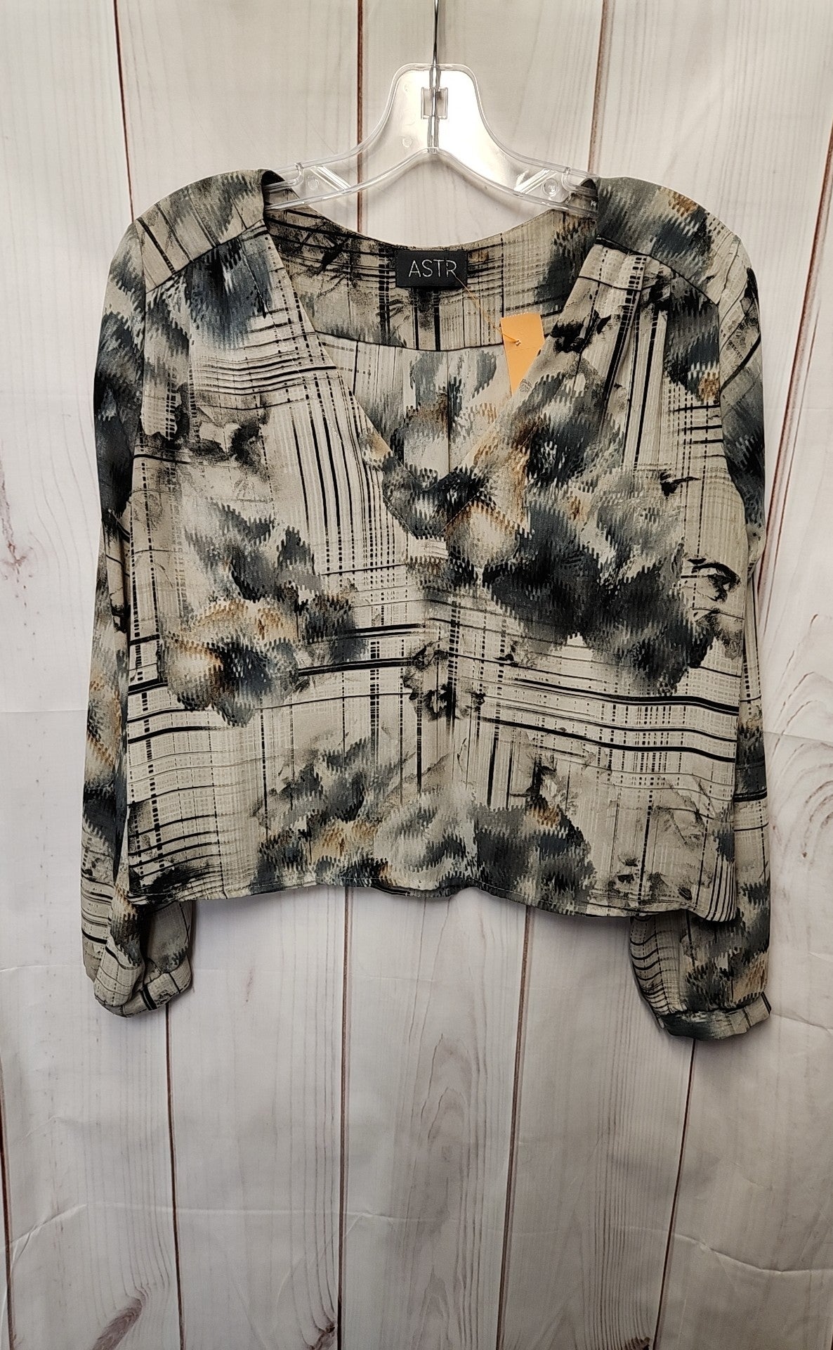 Astr the Label Women's Size S Gray Long Sleeve Top