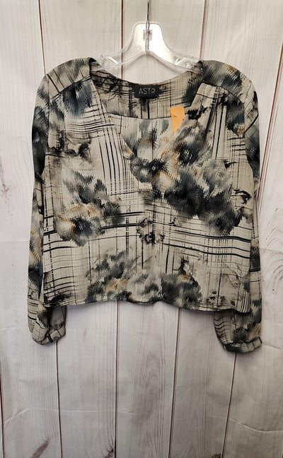 Astr the Label Women's Size S Gray Long Sleeve Top