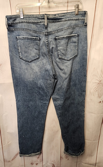 NYDJ Women's Size 31 (11-12) Blue Jeans Jessica Relaxed Boyfriend