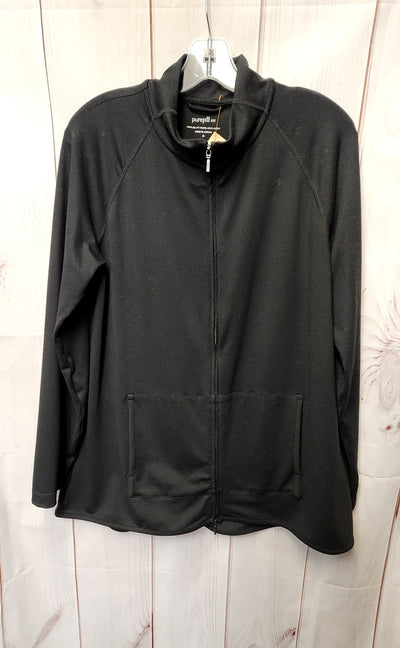 Pure Jill Women's Size M Black Active Jacket