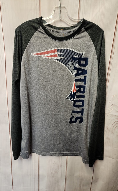 Patriots Boy's Size 14/16 Gray Shirt