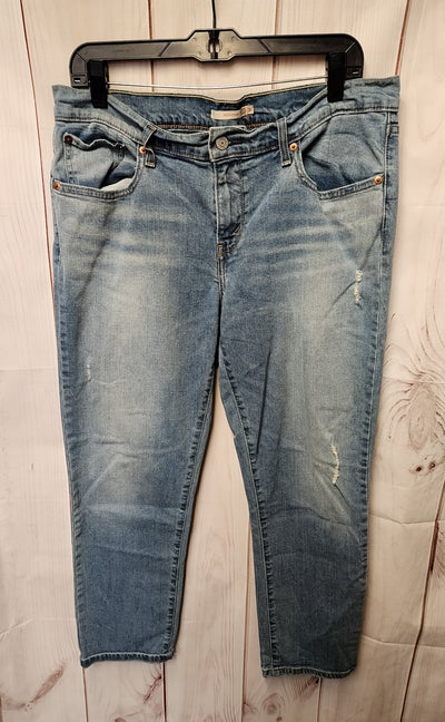 Levis Women's Size 31 (11-12) Blue Jeans Boyfriend