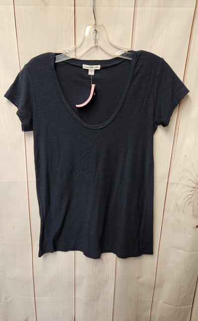Standard James Perse Women's Size 1 = US S Navy Short Sleeve Top