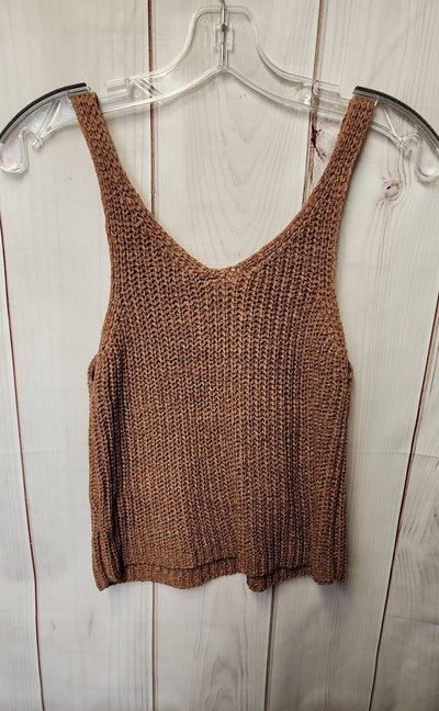 Moon & Madison Women's Size L Brown Sleeveless Top