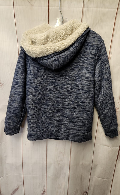 Old Navy Boy's Size 10/12 Blue Full Zip Hooded Sweatshirt