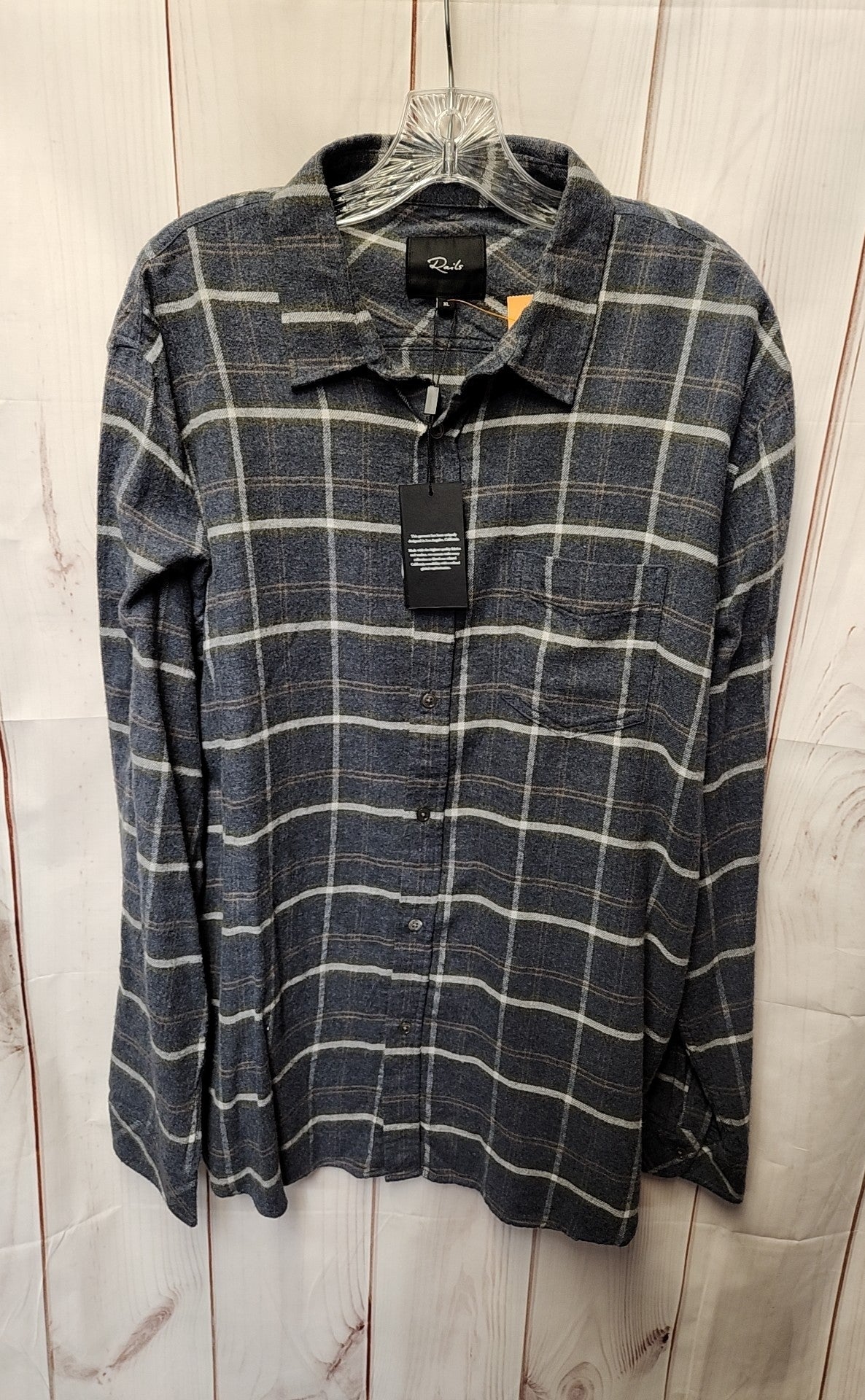NWT Rails Men's Size XL Blue Shirt