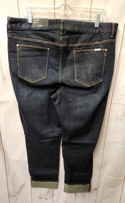 NWT Chico's Women's Size 3 = US 16 Blue Jeans So Slimming Ankle