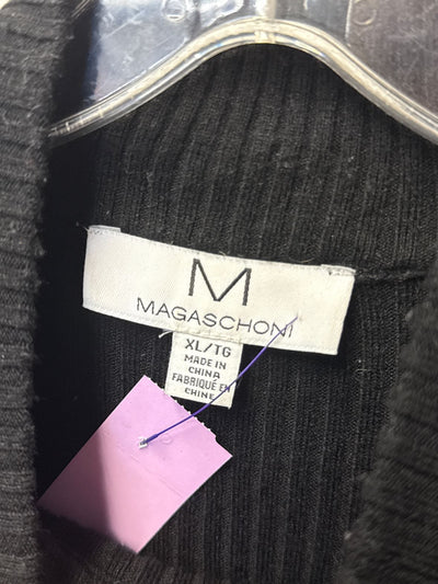Magaschoni Women's Size XL Black Knit Dress