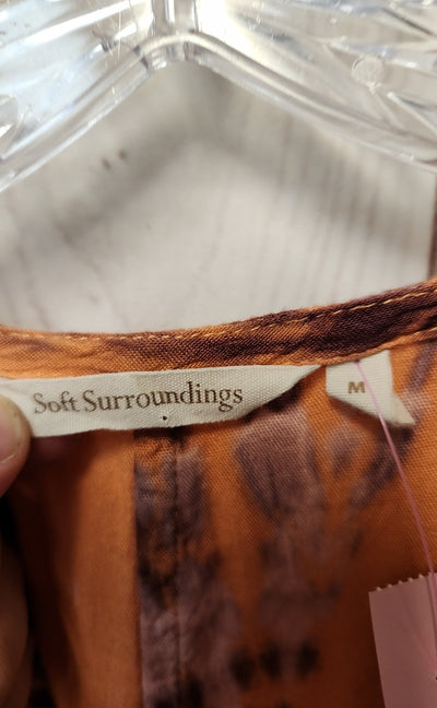 Soft Surroundings Women's Size M Orange Dress