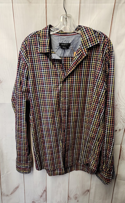 Bugatchi Men's Size XL Navy Shirt