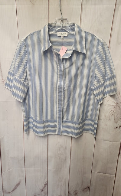Haven Well Within Women's Size S Blue Short Sleeve Top