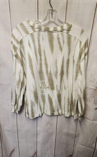NWT Rachel Zoe Women's Size XS White & Green Long Sleeve Top