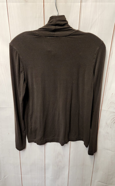 Chico's Women's Size 0 = US S Brown Long Sleeve Top