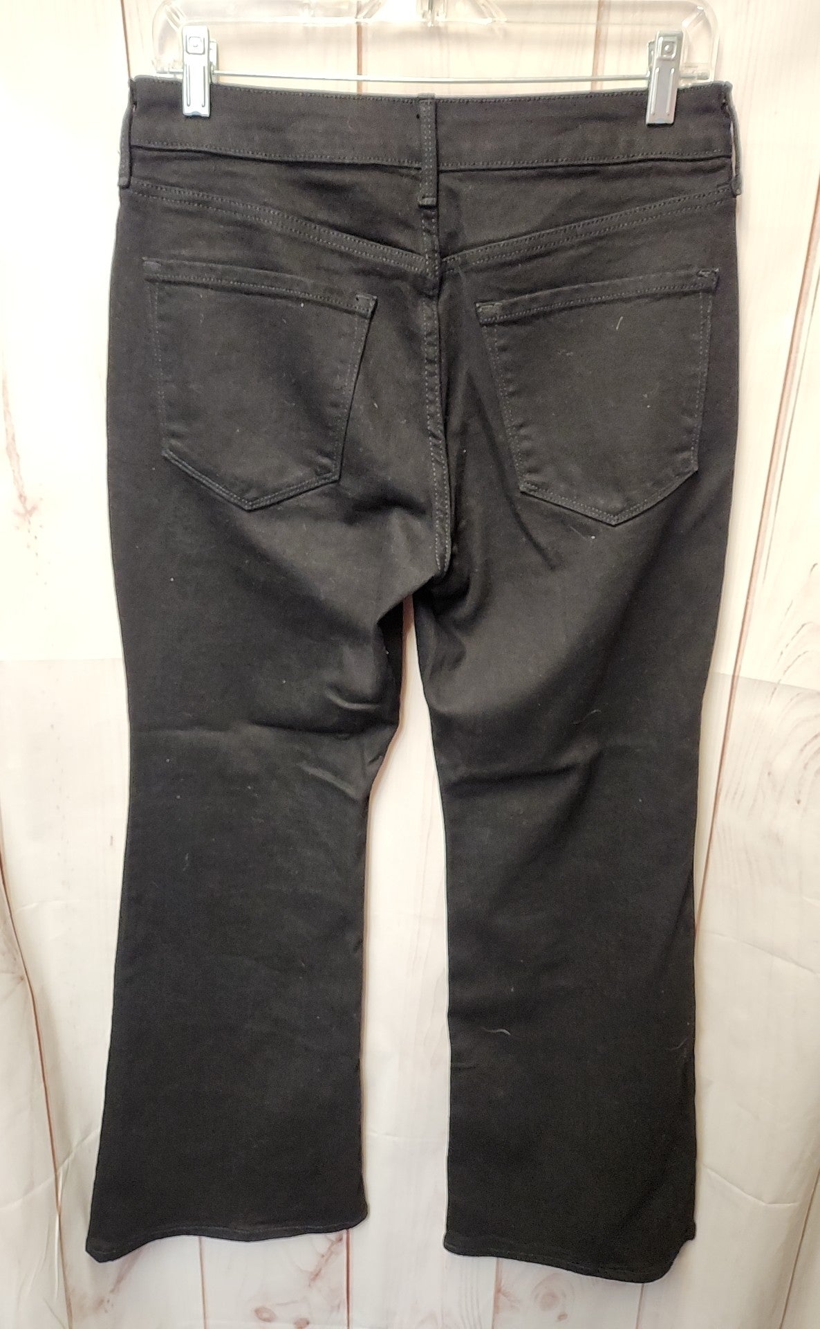 Old Navy Women's Size 29 (7-8) Petite Black Jeans High Rise Wow Flare