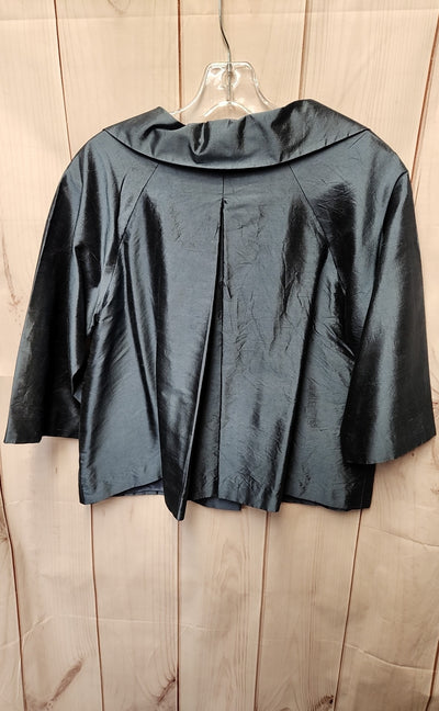 Kate Hill Women's Size 6 Petite Blue Cardigan