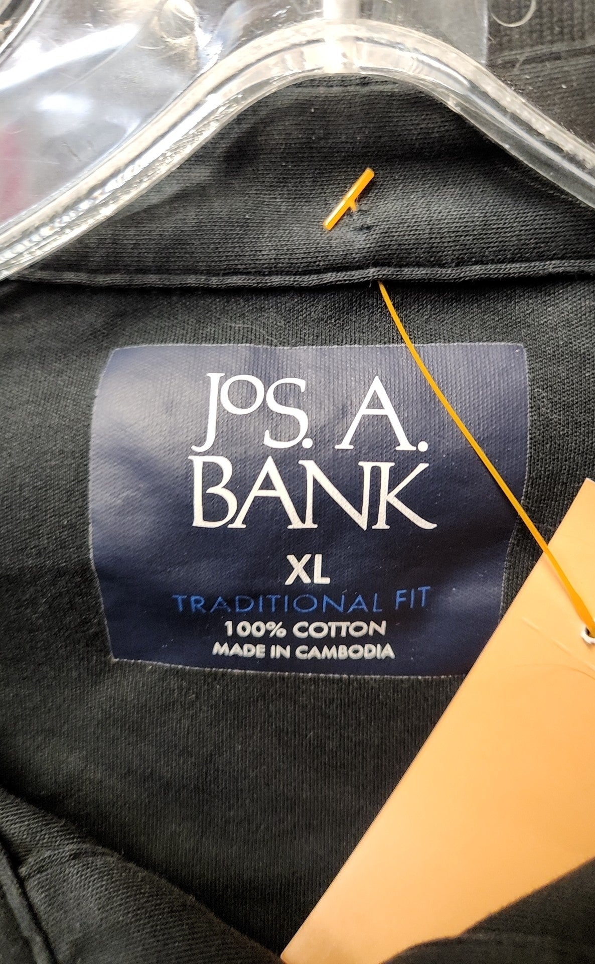 Jos A Bank Men's Size XL Black Shirt