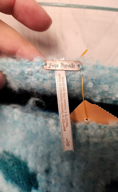 NWT Free People Women's Size L Blue Sweater