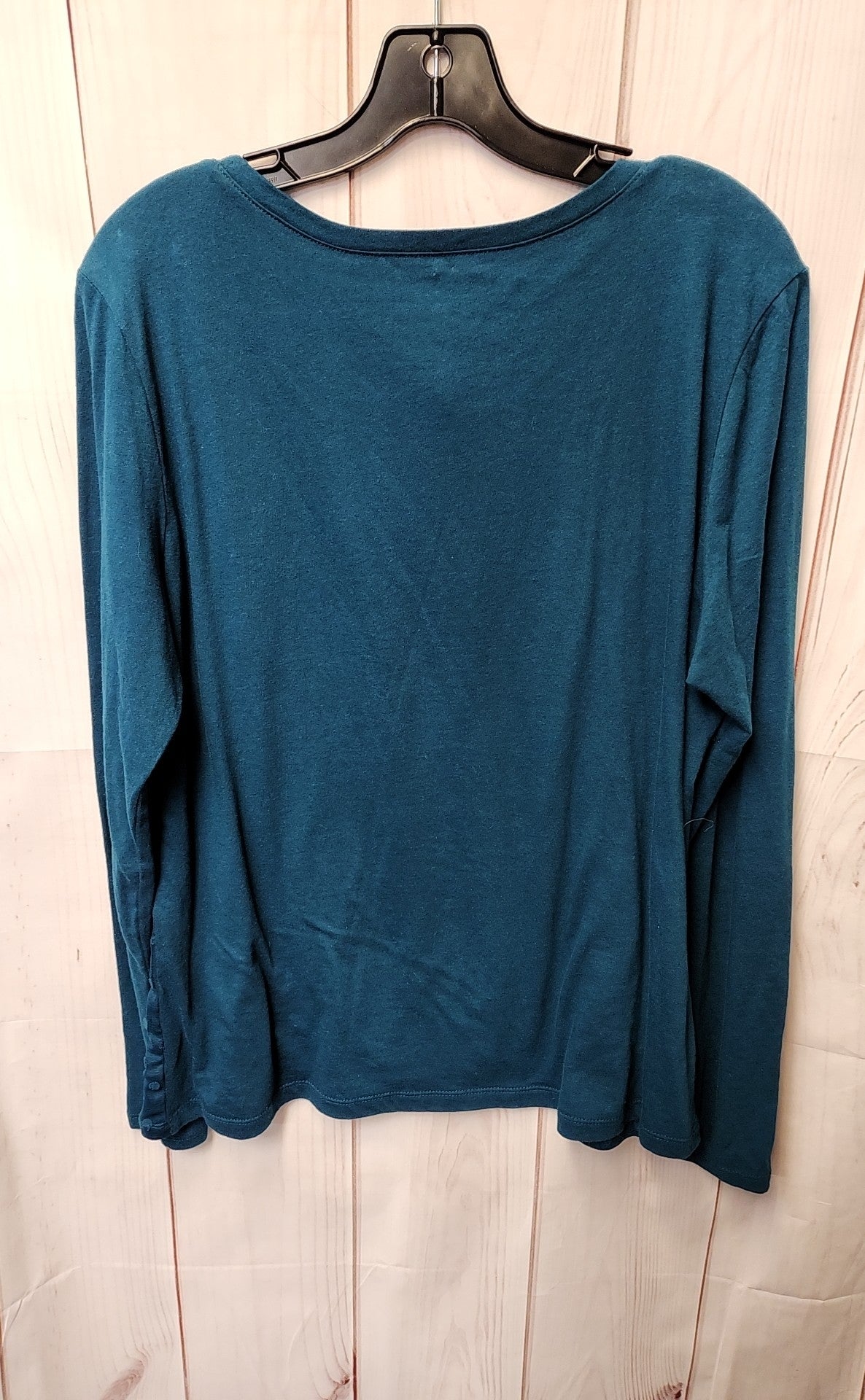 Loft Women's Size L Teal Long Sleeve Top