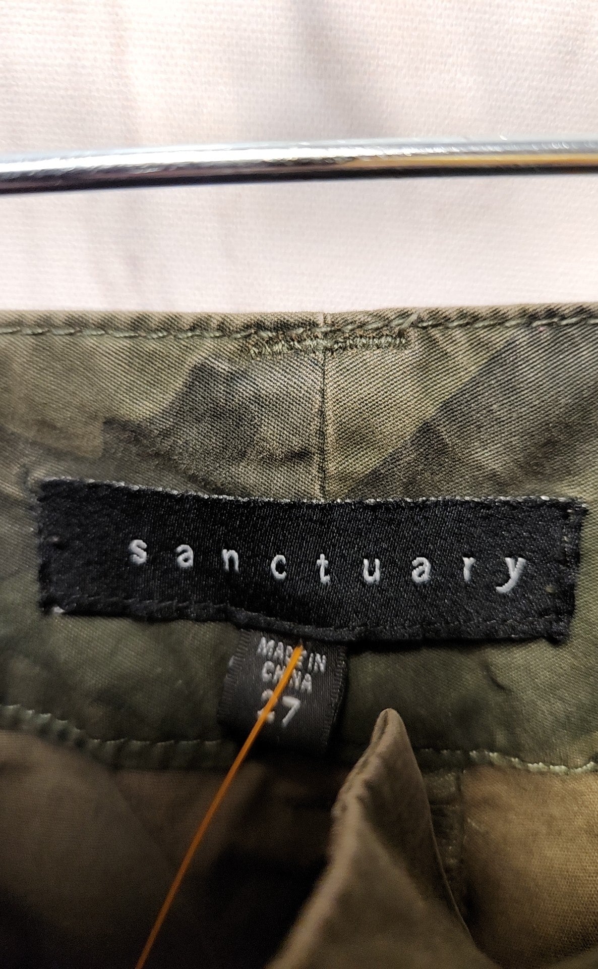 Sanctuary Women's Size 27 (3-4) Green Camo Pants
