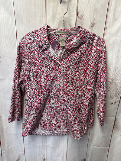 LL Bean Women's Size S Pink 3/4 Sleeve Top