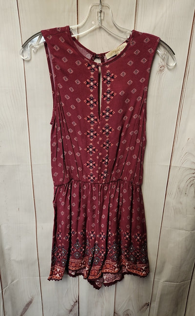 Rewind Women's Size S Pink Romper