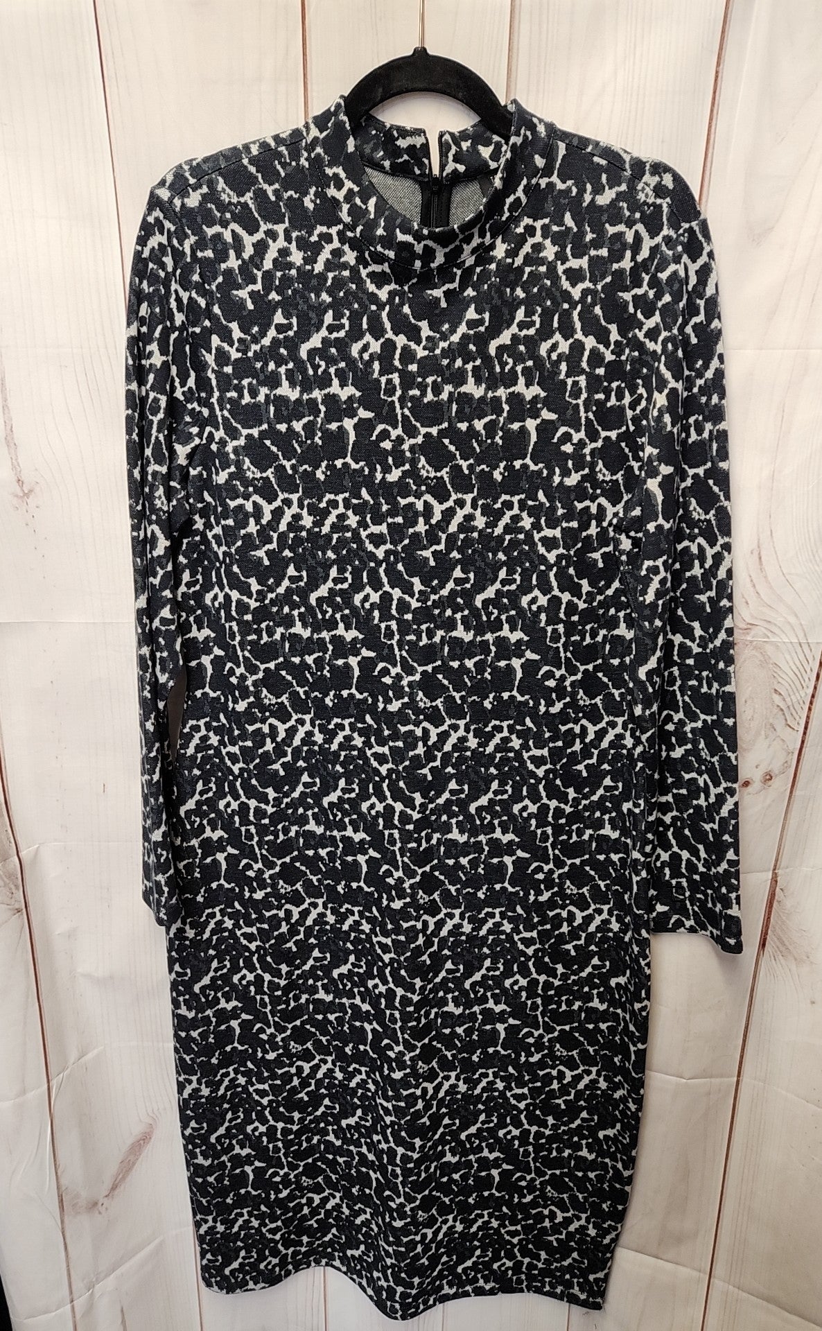 Ted Baker Women's Size 5 = US 12 Black Animal Print Dress
