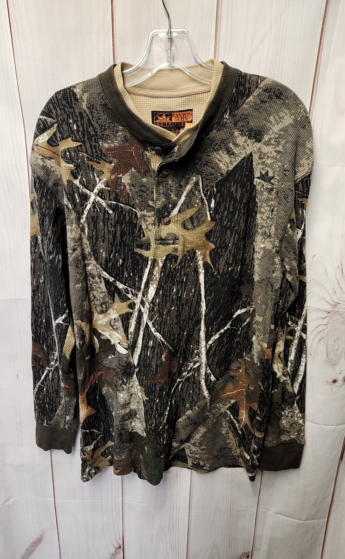Canyon Guide Men's Size M Brown Camoflauge Sweatshirt