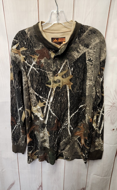 Canyon Guide Men's Size M Brown Camoflauge Sweatshirt