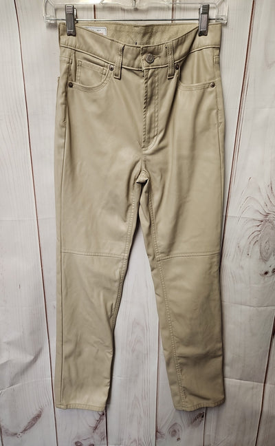 Gap Women's Size 24 Beige Pants Cheeky Straight High Rise