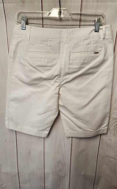 White House Black Market Women's Size 6 White Slim Bermuda Shorts